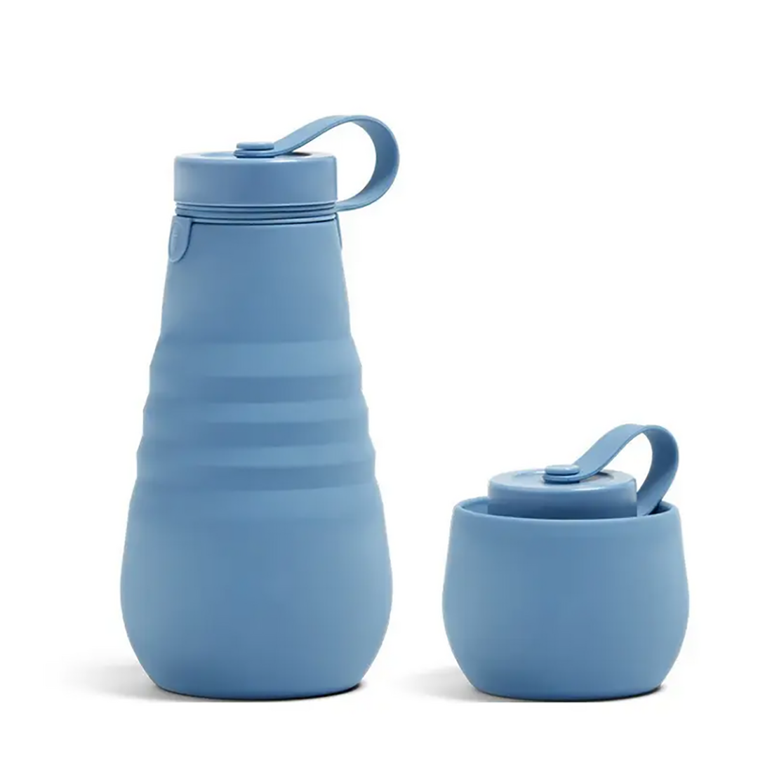 600ml Silikon Katlanır Su Şişesi